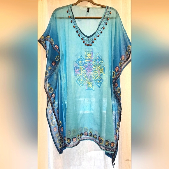 Cynthia Rowley Other - CYNTHIA ROWLEY SHEER TURQUOISE COVER UP